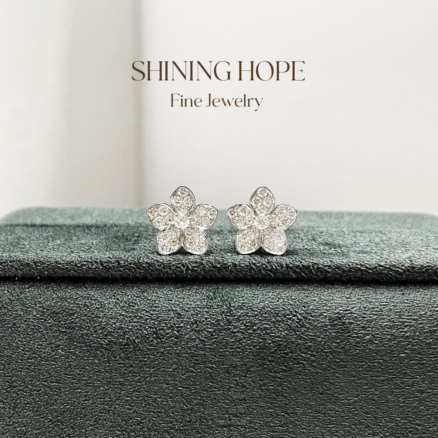 Floral Harmony Diamond Earrings