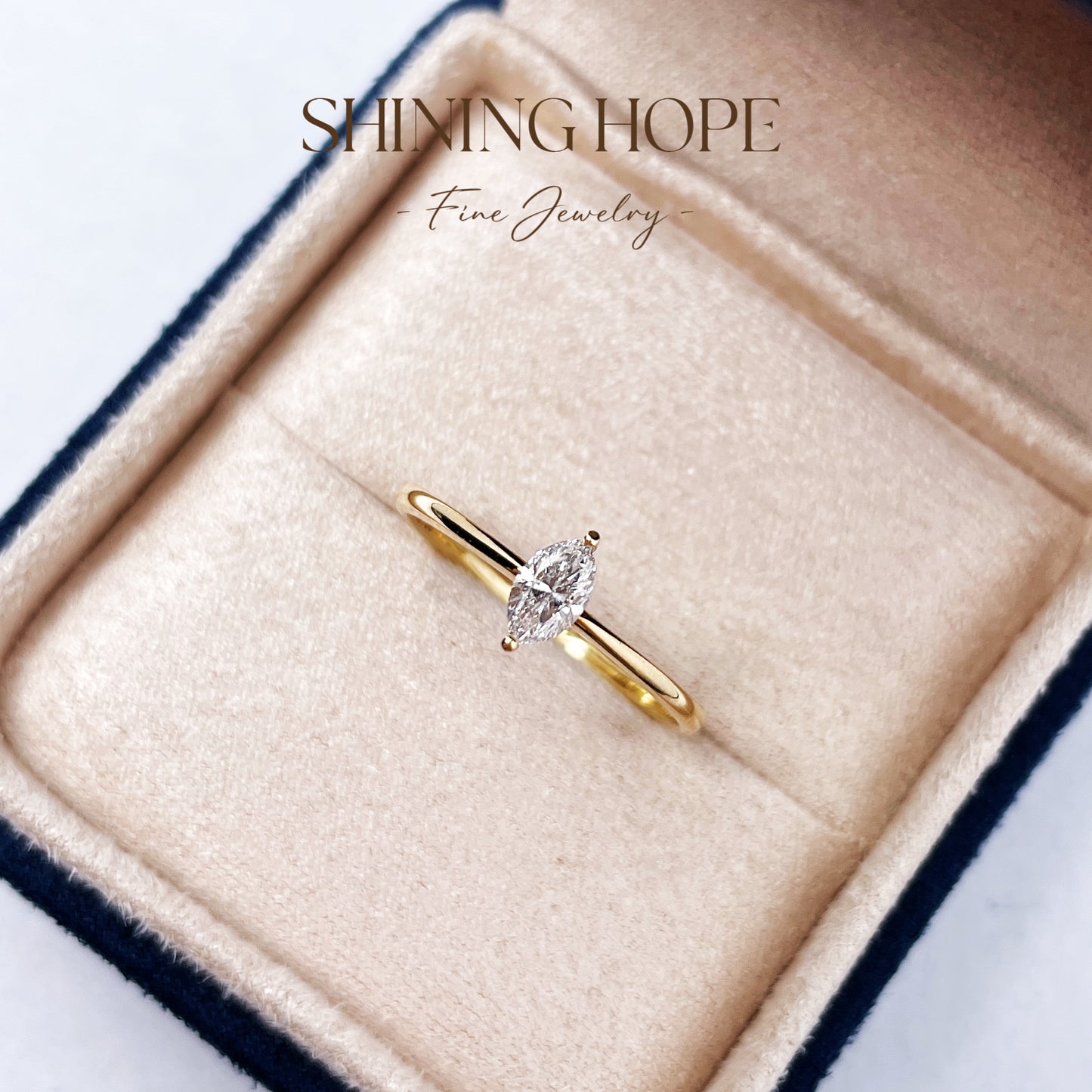25pt Marquise Diamond Ring
