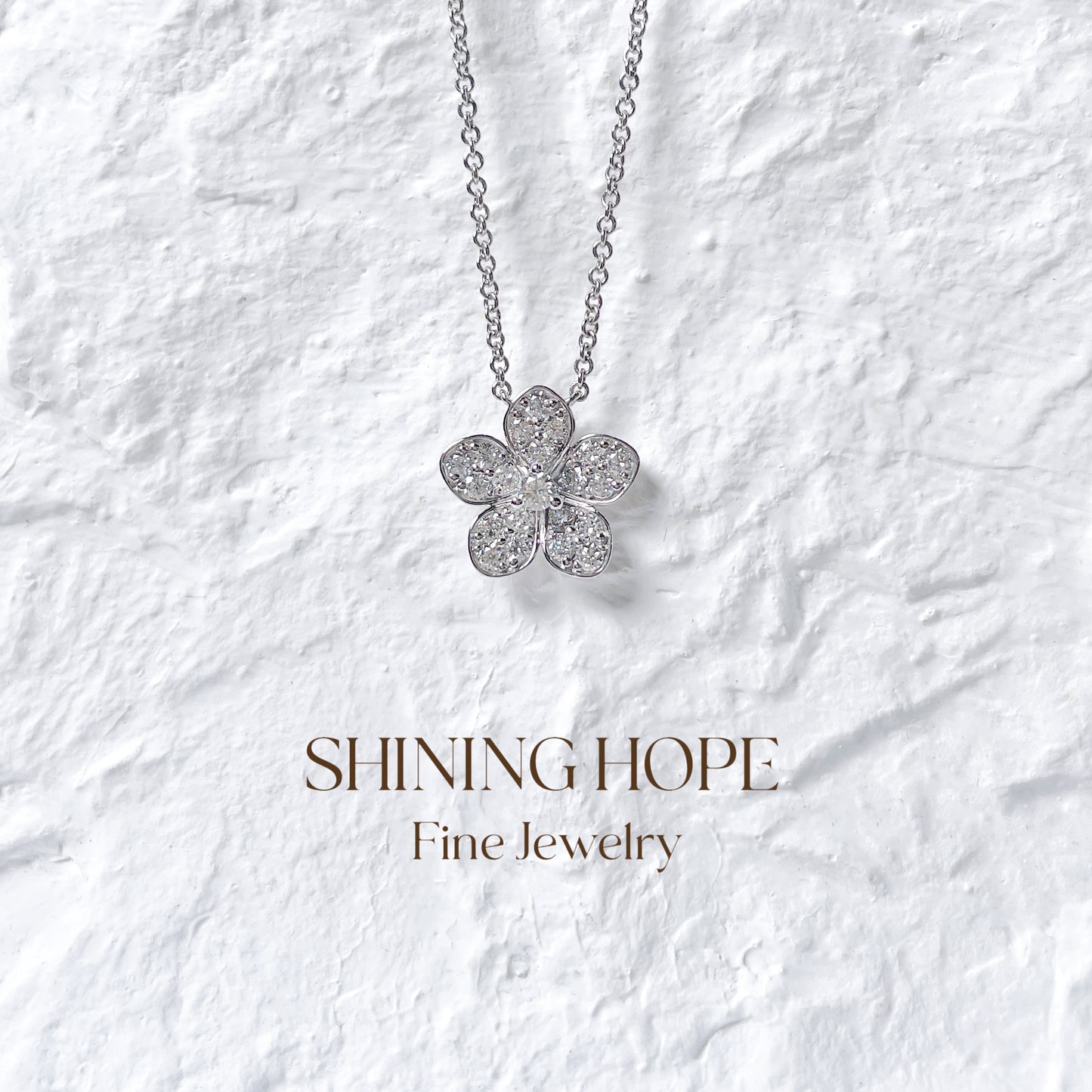 Floral Harmony Diamond Necklace