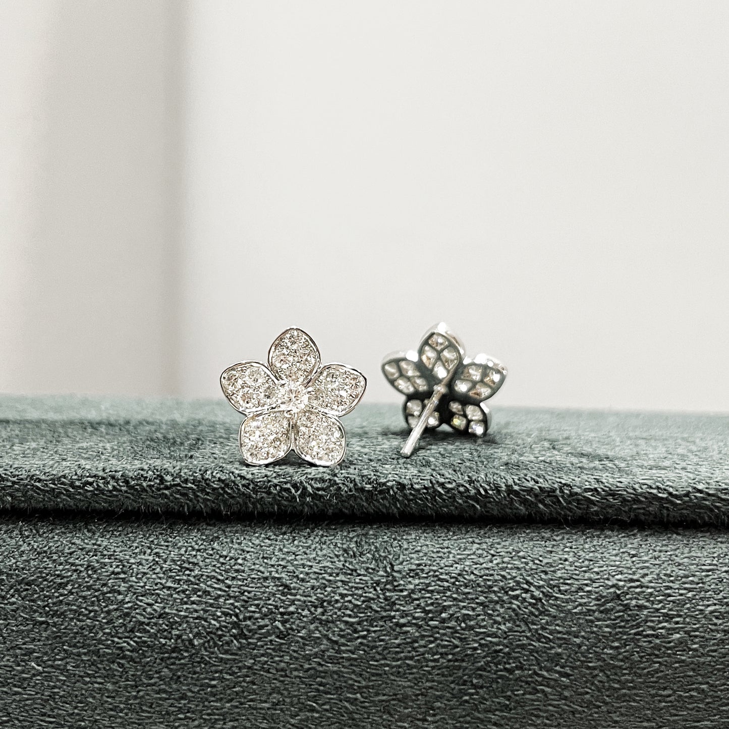 Floral Harmony Diamond Earrings