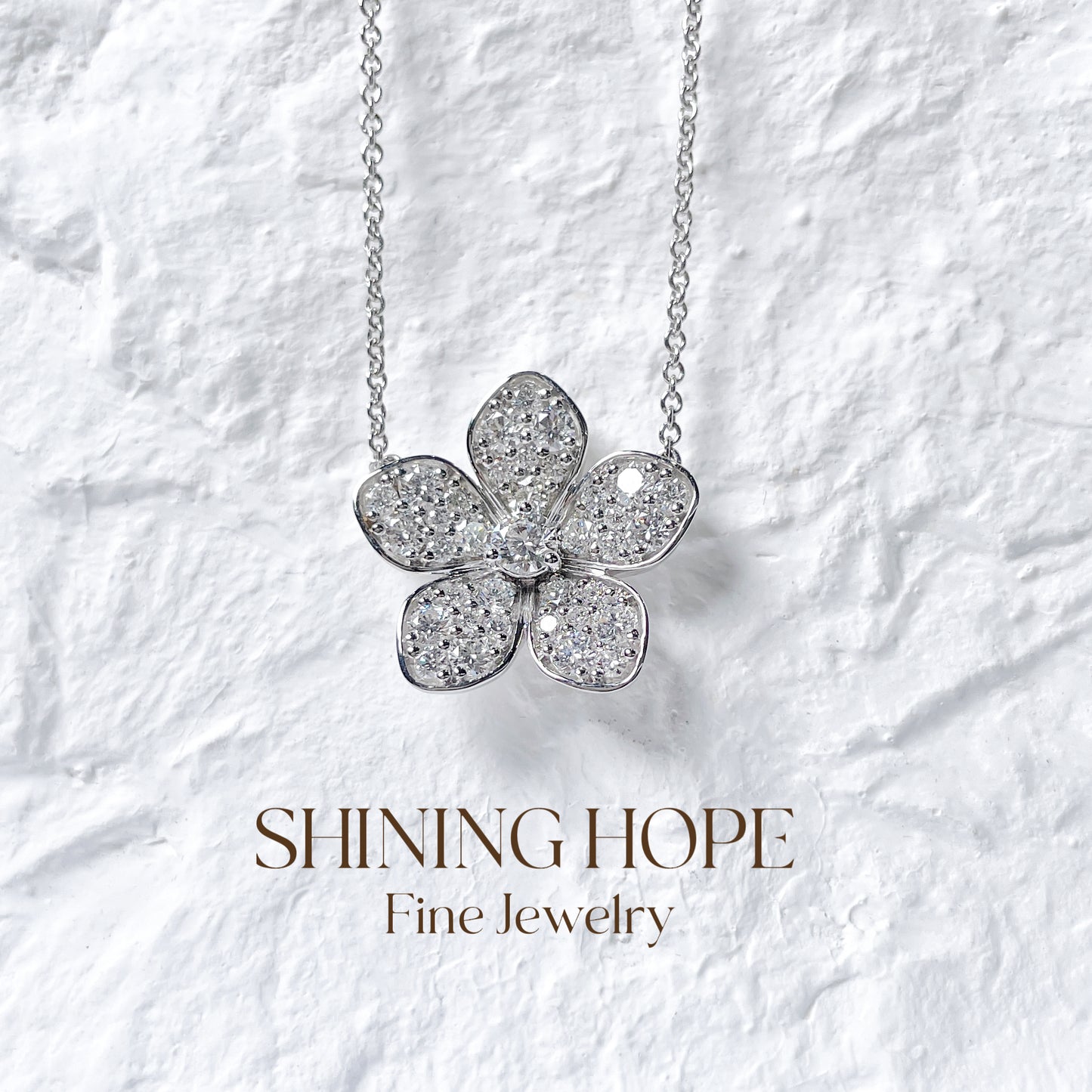 Floral Harmony Diamond Necklace