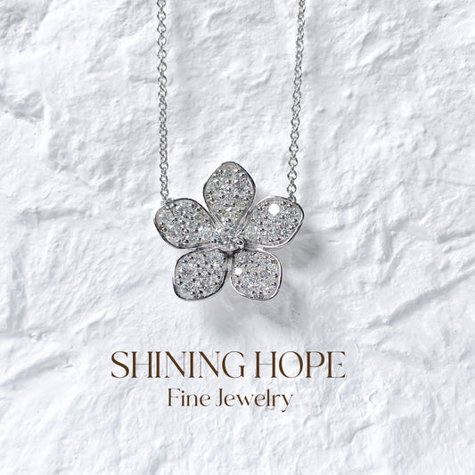 Floral Harmony Diamond Necklace